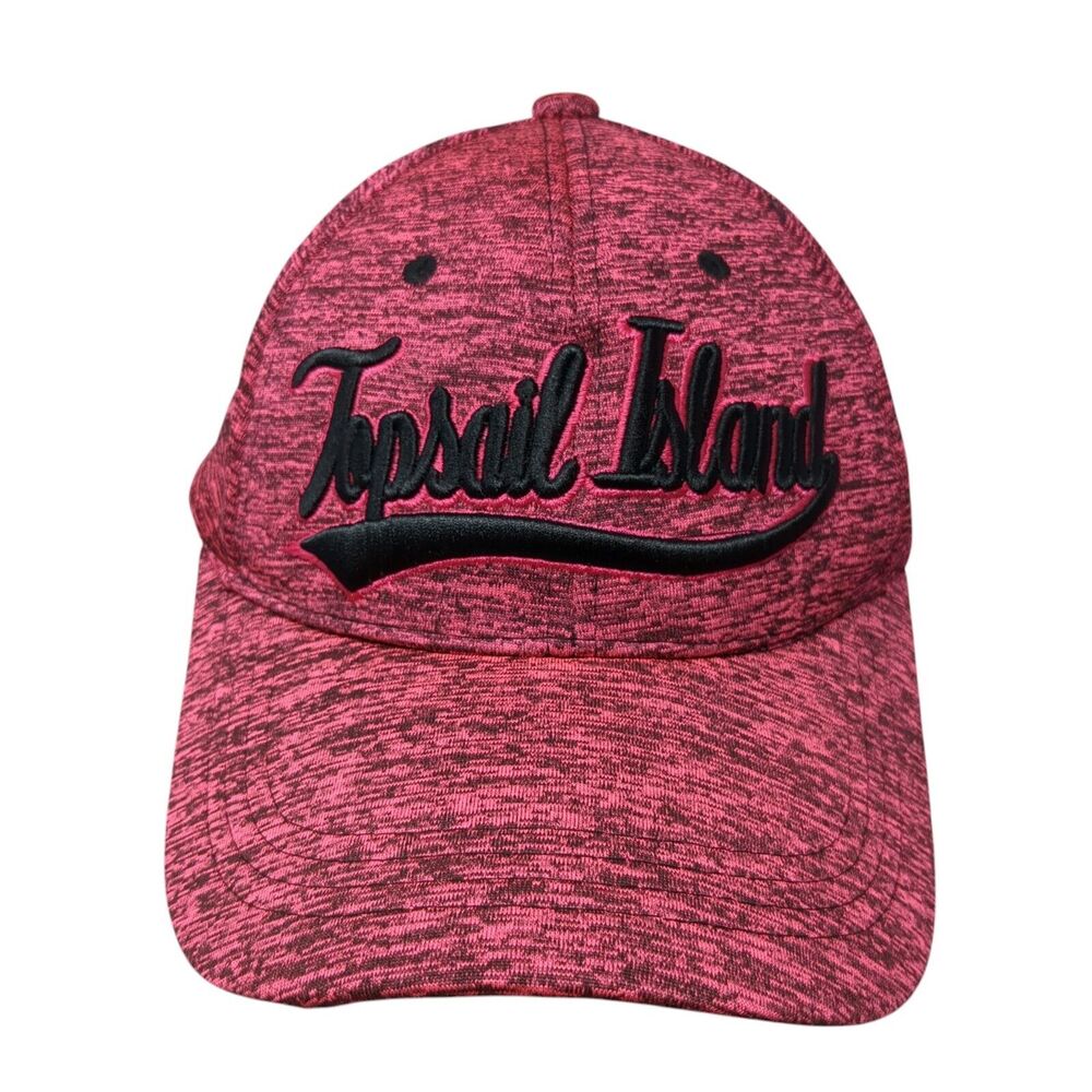 Topsail Island Strapback Hat Pink One Size Adjustable Lucky 7 USA Polyester